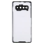 For Samsung Galaxy S10+ SM-G9750 G975F Transparent Battery Back Cover with Camera Lens Frame, For Galaxy S10+