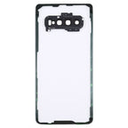 For Samsung Galaxy S10+ SM-G9750 G975F Transparent Battery Back Cover with Camera Lens Frame, For Galaxy S10+