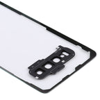 For Samsung Galaxy S10+ SM-G9750 G975F Transparent Battery Back Cover with Camera Lens Frame, For Galaxy S10+