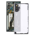 For Samsung Galaxy Note 10 N970 N9700 Transparent Battery Back Cover with Camera Lens Frame, For Galaxy Note 10