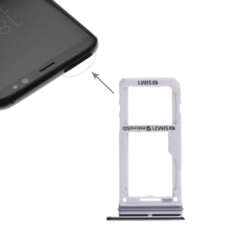 For Galaxy S8 / S8+ 2 SIM Card Tray / Micro SD Card Tray, For Galaxy S8 / S8+, For Samsung Galaxy S8(Double), For Galaxy S8 / S8+(Double  SIM)