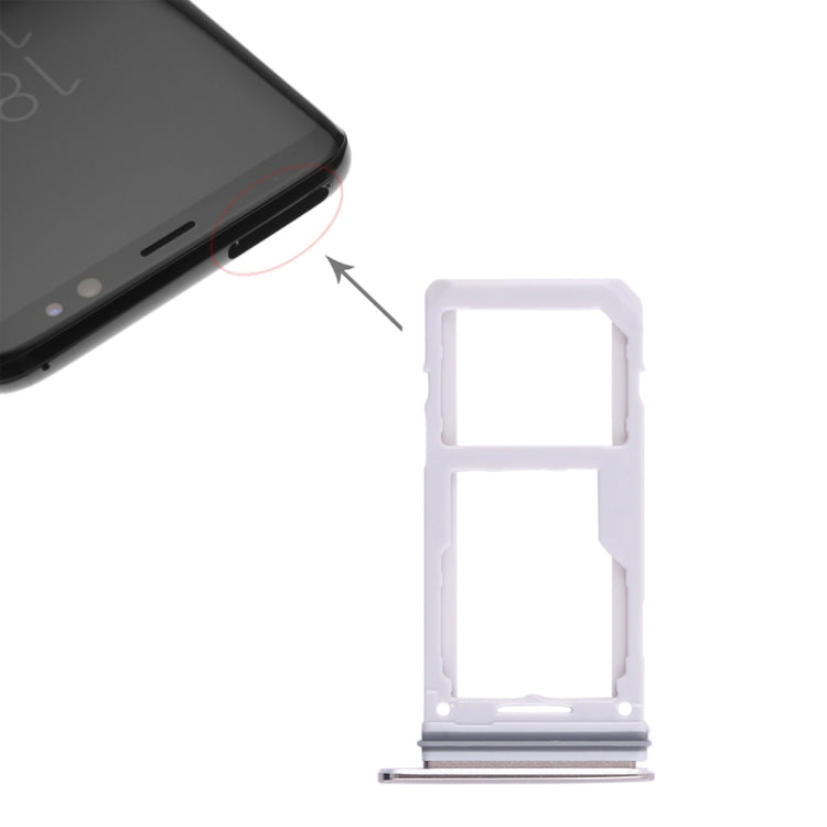 For Galaxy S8 / S8+ 2 SIM Card Tray / Micro SD Card Tray, For Galaxy S8 / S8+, For Samsung Galaxy S8 (Double), For Samsung Galaxy S8(Double), For Galaxy S8 / S8+(Double  SIM)