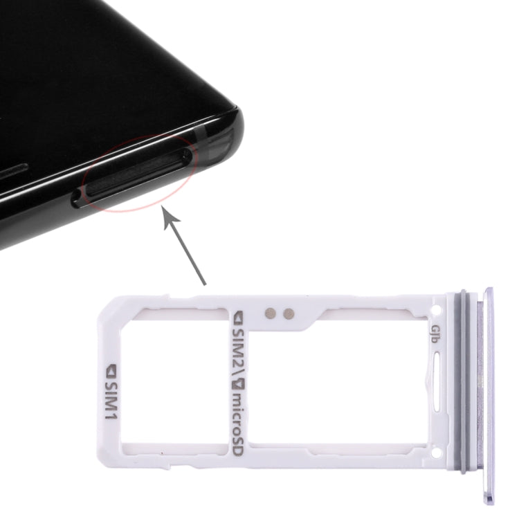 For Galaxy Note 8 2 SIM Card Tray / Micro SD Card Tray, For Galaxy Note 8, For Samsung Galaxy Note 8 (Double)