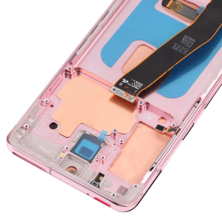 Original Dynamic AMOLED Material LCD Screen and Digitizer Full Assembly with Frame for Samsung Galaxy S20 4G SM-G980, For Samsung Galaxy S20 4G, For Samsung Galaxy S20 4G(Frame), For Samsung Galaxy S20 4G (Original)(Blue)