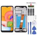 For Samsung Galaxy A01 SM-A015F OEM LCD Screen Digitizer Full Assembly with Frame, Flex Cable Narrow (Black), For Samsung Galaxy A01 SM-A015F(Narrow)