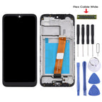 LCD Screen and Digitizer Full Assembly With Frame (Flex Cable Wide) for Samsung Galaxy A01 SM-A015M, For Samsung Galaxy A01 SM-A015M(Wide)