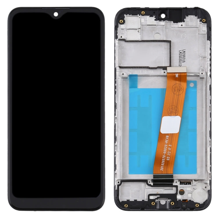 LCD Screen and Digitizer Full Assembly With Frame (Flex Cable Wide) for Samsung Galaxy A01 SM-A015M, For Samsung Galaxy A01 SM-A015M(Wide)