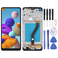 LCD Screen and Digitizer Full Assembly With Frame for Samsung Galaxy A21 / SM-A215, For Samsung Galaxy A21