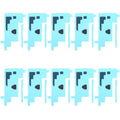 For Samsung Galaxy Note10+ 10pcs LCD Digitizer Back Adhesive Stickers, For Samsung Galaxy Note10+