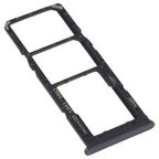 For Samsung Galaxy A12 SM-A125 SIM Card Tray + SIM Card Tray + Micro SD Card Tray, For Samsung Galaxy A12 (Dual Card)