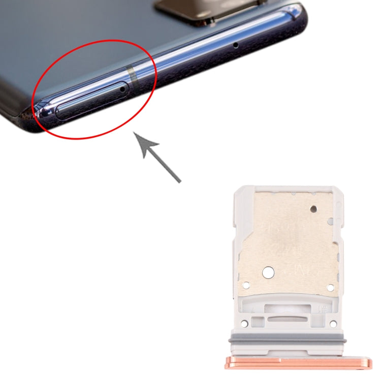For Samsung Galaxy S20 FE 5G SM-G781B SIM Card Tray + Micro SD Card Tray, For Samsung Galaxy S20 FE 5G