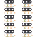 For Samsung Galaxy M11 SM-M115 10pcs Back Camera Lens, For Samsung Galaxy M11