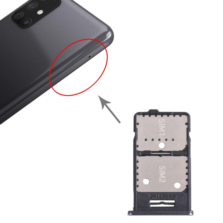 For Samsung Galaxy M31s SM-M317 SIM Card Tray + SIM Card Tray + Micro SD Card Tray, For Samsung Galaxy M31s