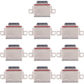 10pcs Charging Port Connector for Samsung Galaxy Note20 / Note20 5G SM-N980F, SM-N980F/DS, SM-N981B, SM-N981B/DS, SM-N981U, SM-N981U1, SM-N981W, SM-N9810, SM-N981N, For Samsung Galaxy Note20 / Note20 5G