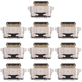 10pcs Charging Port Connector for Samsung Galaxy A02s SM-A025F, SM-A025F/DS, SM-A025G, SM-A025G/DS, SM-A025M, SM-A025M/DS, SM-A025U, For Samsung Galaxy A02s