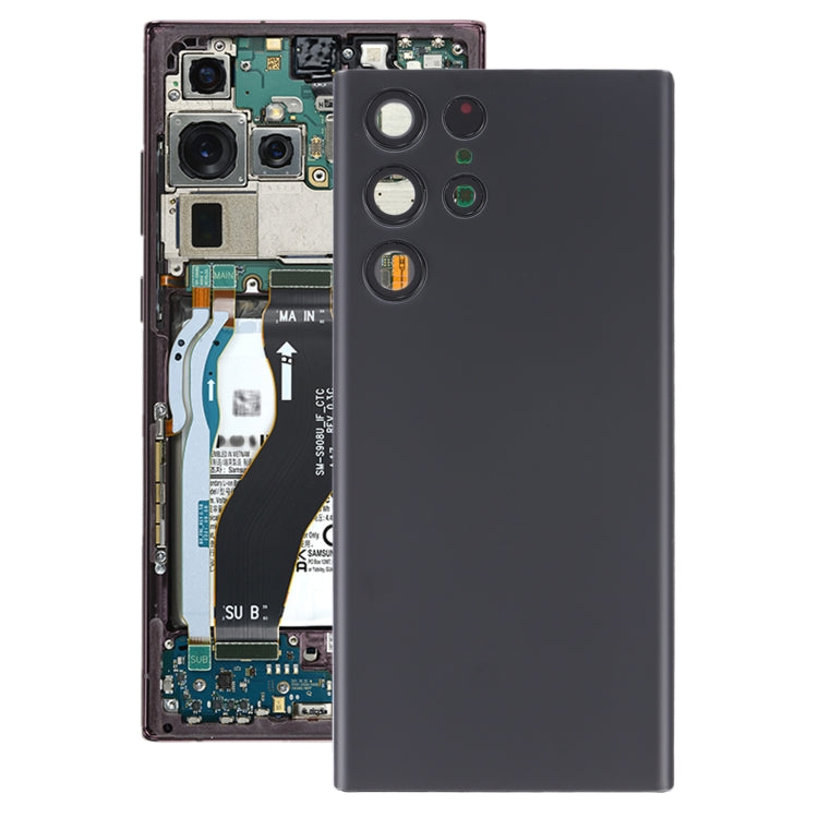 For Samsung Galaxy S22 Ultra 5G SM-S908B Battery Back Cover with Camera Lens Frame, For Samsung Galaxy S22 Ultra 5G