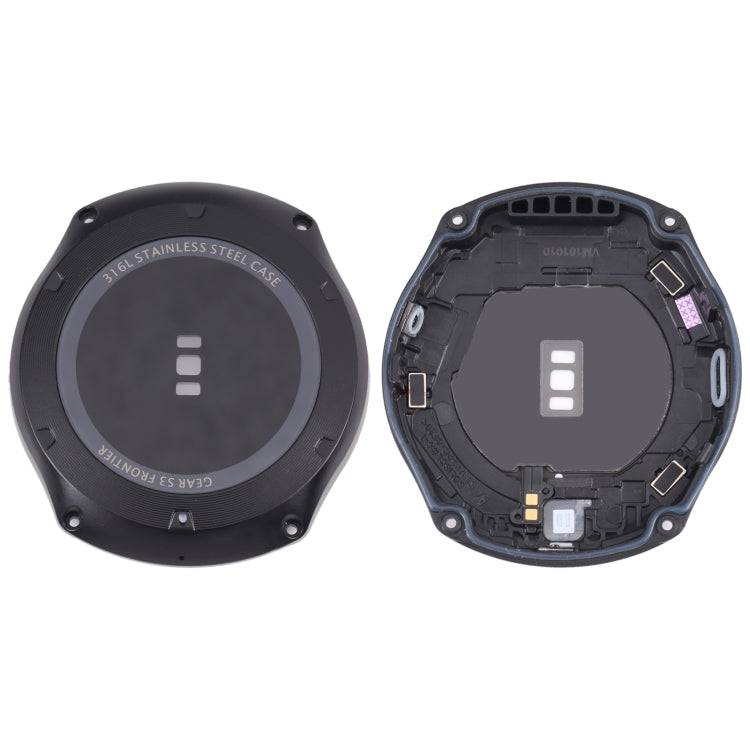 Rear Housing Cover with Glass Lens For Samsung Gear S3 Frontier SM-R760, SM-R760, SM-R760 (Black)