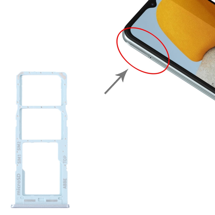 For Samsung Galaxy M23 SM-M236B Original SIM Card Tray + SIM Card Tray + Micro SD Card Tray, For Samsung Galaxy M23(Original)