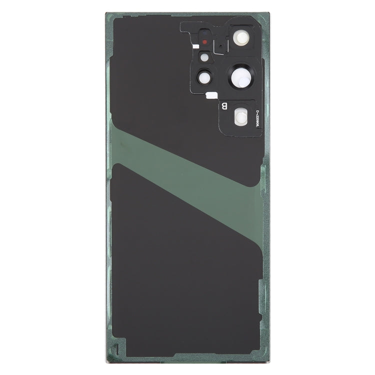 For Samsung Galaxy S23 Ultra SM-S918 Glass Battery Back Cover with Camera Lens Frame, For Samsung Galaxy S23 Ultra(with Camera Cover)