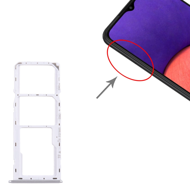 For Samsung Galaxy A22 5G SM-A226B Original SIM Card Tray + SIM Card Tray + Micro SD Card Tray, For Samsung Galaxy A22 5G