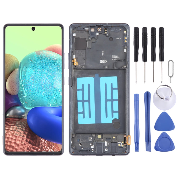 For Samsung Galaxy A71 5G SM-A716B 6.43 inch OLED LCD Screen Digitizer Full Assembly with Frame, For Samsung Galaxy A71 5G 6.43 inch(OLED)