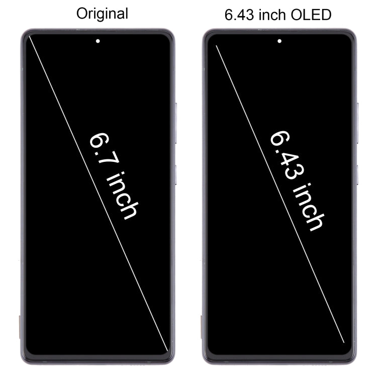 For Samsung Galaxy A71 5G SM-A716B 6.43 inch OLED LCD Screen Digitizer Full Assembly with Frame, For Samsung Galaxy A71 5G 6.43 inch(OLED)