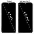 For Samsung Galaxy A55 SM-A556B 6.43 inch OLED LCD Screen Digitizer Full Assembly with Frame, For Samsung Galaxy A55 6.43 inch (OLED)