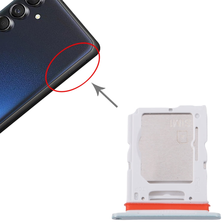 For Samsung Galaxy M55 SM-M556B Original SIM Card Tray + SIM Card Tray / Micro SD Card Tray, For Samsung Galaxy M55(Original)