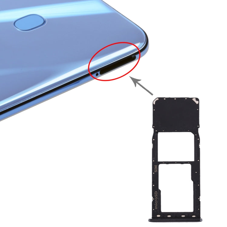 For Galaxy A20 A30 A50 SIM Card Tray + Micro SD Card Tray, For Samsung Galaxy A20(single), For Galaxy A20(single), For Samsung Galaxy A20 (single)