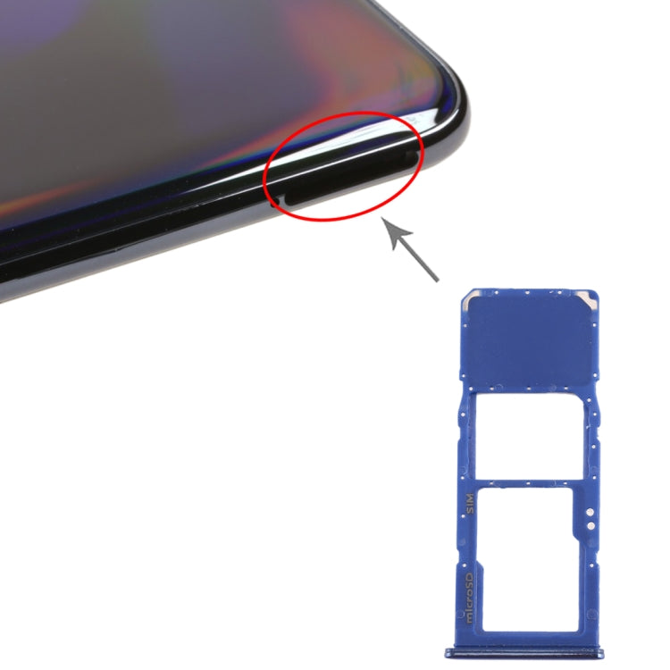 For Galaxy A70 SIM Card Tray + Micro SD Card Tray, For Samsung Galaxy A70(single), For Galaxy A70(single)