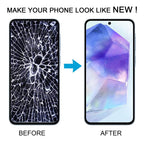 For Samsung Galaxy A55 SM-A556B OLED LCD Screen Digitizer Full Assembly with Frame