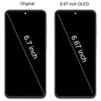 For Samsung Galaxy A56 SM-A566B 6.67 inch OLED LCD Screen Digitizer Full Assembly with Frame, For Galaxy A56