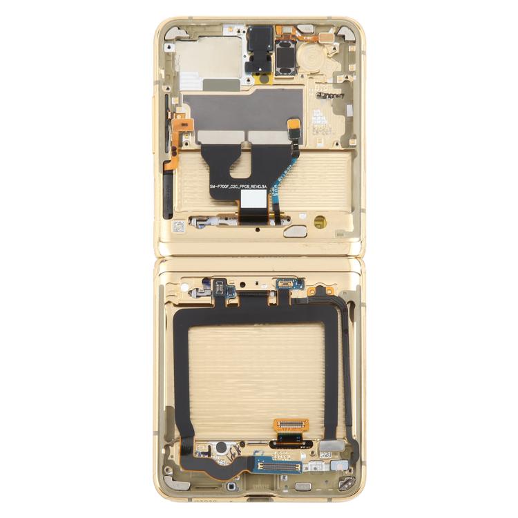 For Samsung Galaxy Z Flip SM-F700 LCD Screen Digitizer Full Assembly with Frame, For Samsung Galaxy Z Flip