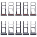 For Samsung Galaxy A07 4G SM-A075F Original 10pcs SIM Card Tray + SIM Card Tray + Micro SD Card Tray, For Samsung Galaxy A07 4G