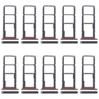 For Samsung Galaxy A07 4G SM-A075F Original 10pcs SIM Card Tray + SIM Card Tray + Micro SD Card Tray, For Samsung Galaxy A07 4G