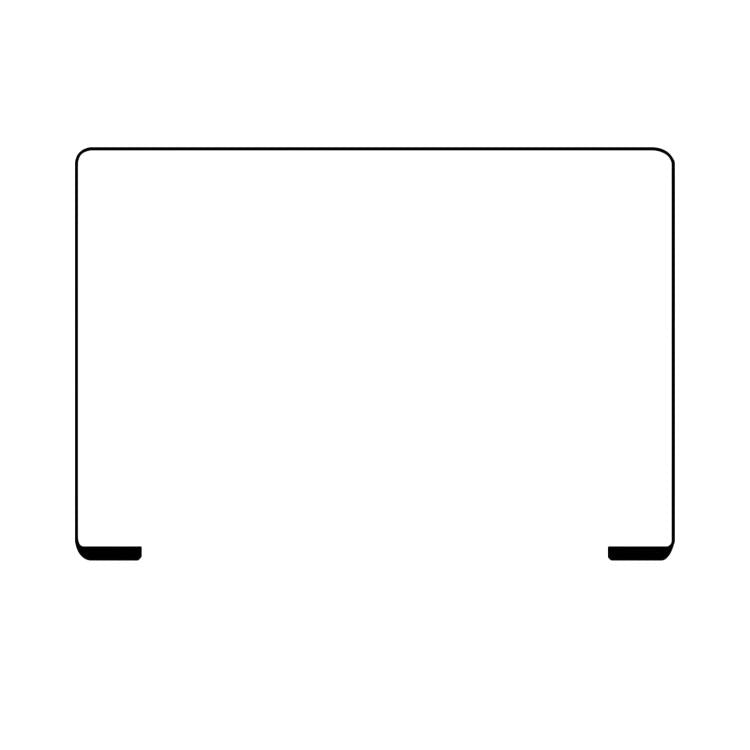 For MacBook Pro 14 A2779 A2918 A2992 2021-2023 Display Ring Bezel Frame Rubber, A2779 A2918 A2992 2021-2023