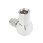 Both SMA Male to FME RF Plug Right Angle Connector Folded Adapter for Coaxial Cable