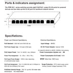 ESCAM POE 8+2 10-Port Fast Ethernet Switch 8-Port POE 10/100M 120W Network Switch, Transmission Distance: 150m, 10 Ports