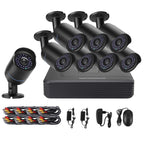 A8B5-Mini 8 Channel 1080P 2.0 Mega Pixel 8 x Bullet AHD Cameras Mini AHD DVR Kit, Support Night Vision / Motion Detection, IR Distance: 20m, A8B5-Mini Kit