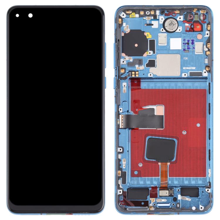LCD Screen and Digitizer Full Assembly with Frame for Huawei P40, For Huawei P40