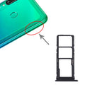 SIM Card Tray + SIM Card Tray + Micro SD Card Tray for Huawei Y7p, For Huawei Y7p