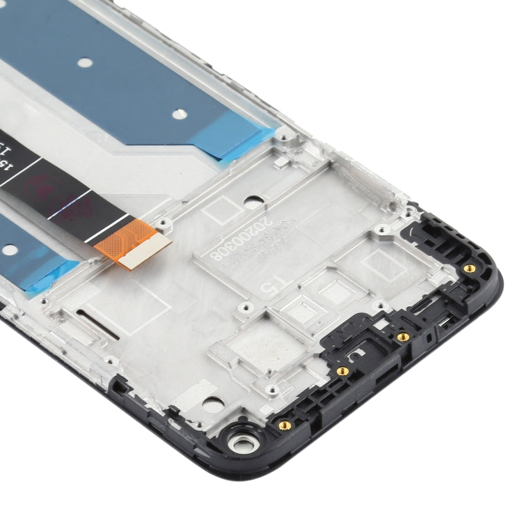 LCD Screen and Digitizer Full Assembly With Frame for LG Q61, For LG Q61