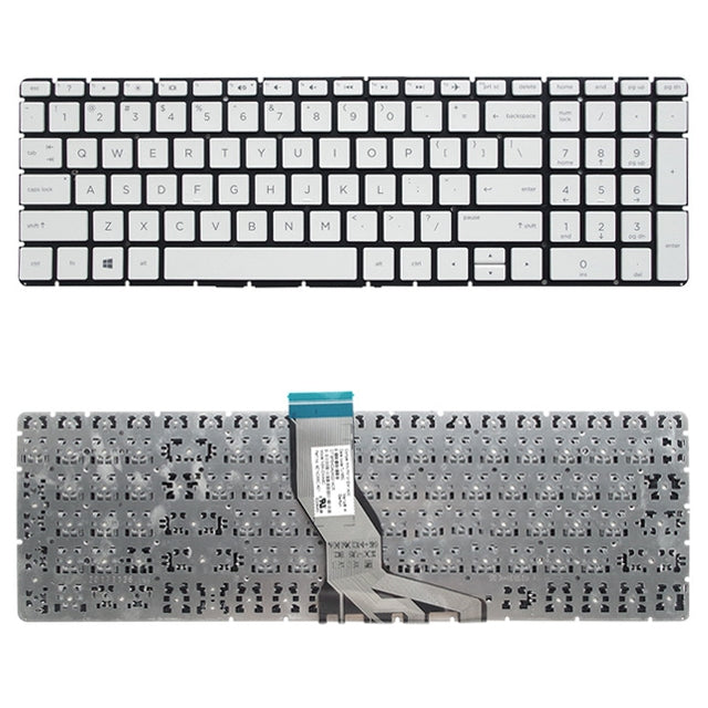 US Version Keyboard for HP 15-BS 15-BS000 15-BS100 15-BS500 15-BS600 15Q-BD 15-CC 17G-BR 15-BS004TX 15-BW, For HP 15-BS (US Version Silver), For HP 15-BS (US Version Black)