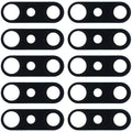 For OPPO A92s/Reno4 Z 5G PDKM00 10pcs Back Camera Lens, For OPPO A92s