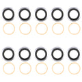 10 PCS Back Camera Lens for Xiaomi Mi 11 M2011K2C M2011K2G, For Xiaomi  Mi 11