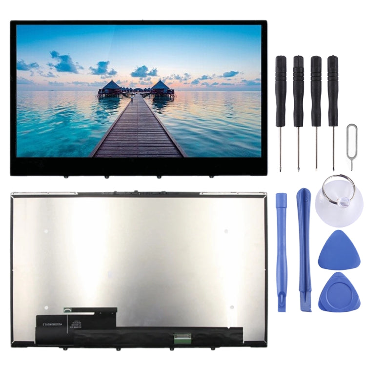 1920 x 1080 FHD LCD Screen and Digitizer Full Assembly with Frame for Lenovo Yoga C740-15 C740-15IML 5D10S39585, For Lenovo Yoga C740-15