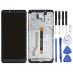 LCD Screen and Digitizer Full Assembly with Frame for Nokia C3, For Nokia C3