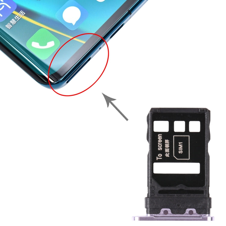 SIM Card Tray + SIM Card Tray for Huawei Nova 7 Pro 5G, For Huawei Nova 7 Pro 5G