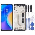 LCD Screen and Digitizer Full Assembly with Frame for TCL 20 SE T761H, For TCL 20 SE