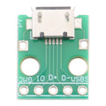 10 PCS Micro USB to 5pin 2.54MM Female Connector Test Board, Micro USB to 5pin 2.54MM